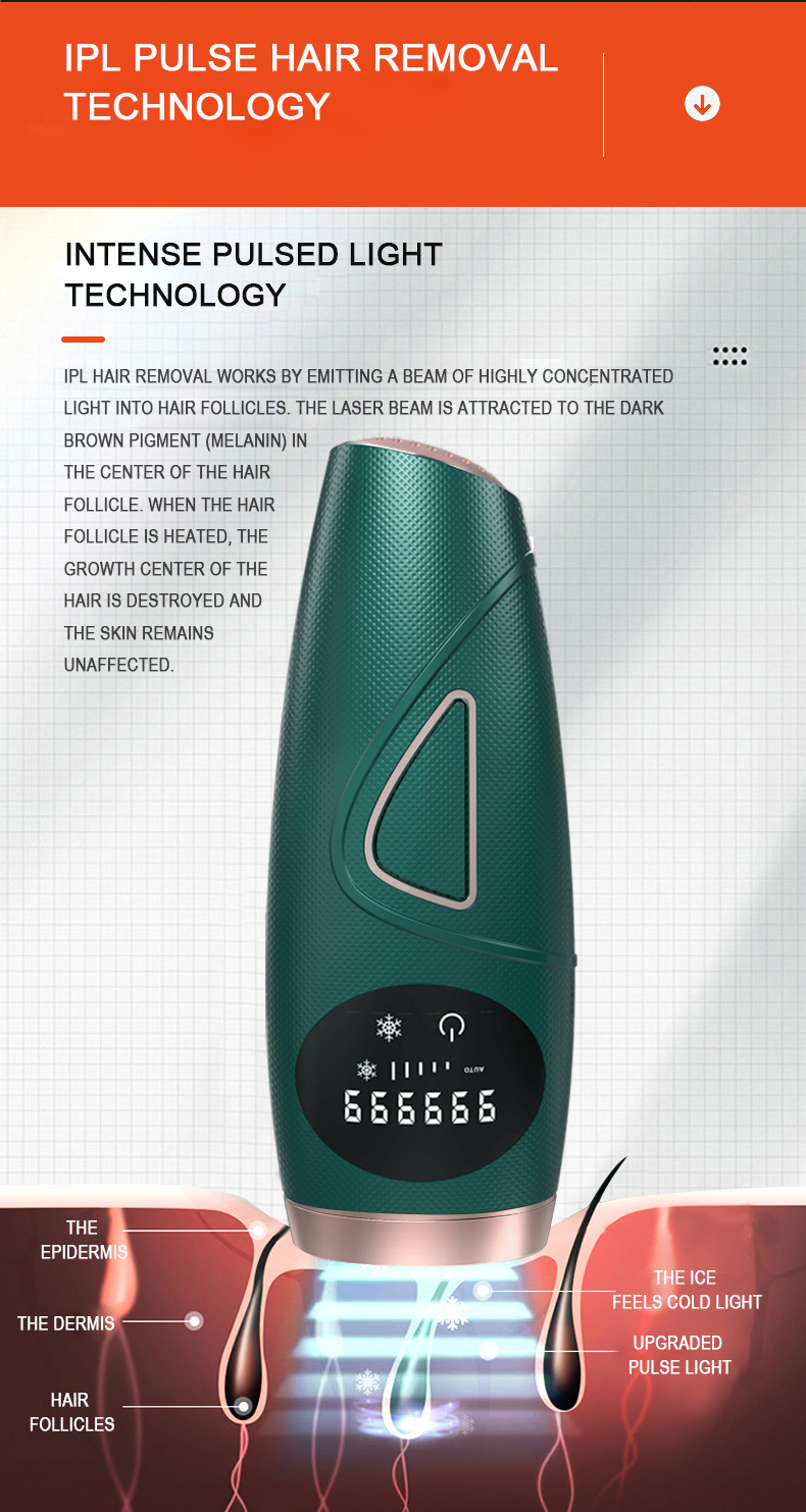 999999 Pulses Home Laser Hair Removal Device