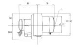 Low Noise 450W 24V Small Radius DC OPK Driving Wheel