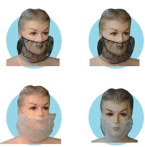 China Recyclable Disposable Beard Net Nonwoven Waterproofing For Beauty Hospital wholesale
