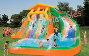 China 0.55mm PVC Tarpaulin Kids Giant Inflatable Pool Slides Toys Commercial Grade on sale
