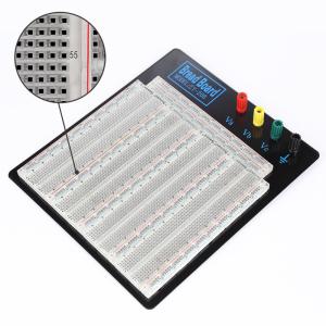 China ABS Plastic Soldering Breadboard Transparent With Black Aluminum Plate wholesale