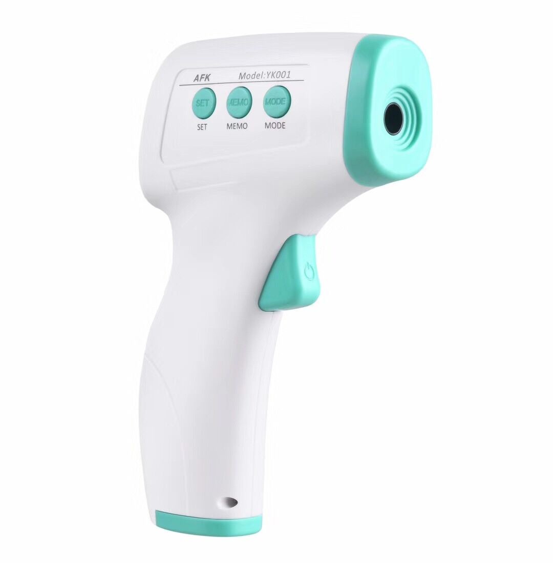 White Touch Free Infrared Thermometer Infrared Temp Gun 3-7cm Measuring Distance