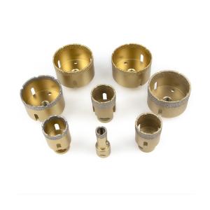 China Golden Vacuum Brazed Diamond Core Drill Bit Marbl Diamond Hole Saws wholesale