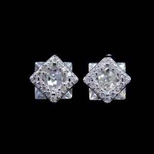 China Handmade Cute 925 Silver Earrings For Engagement , Gift , Party , Wedding wholesale