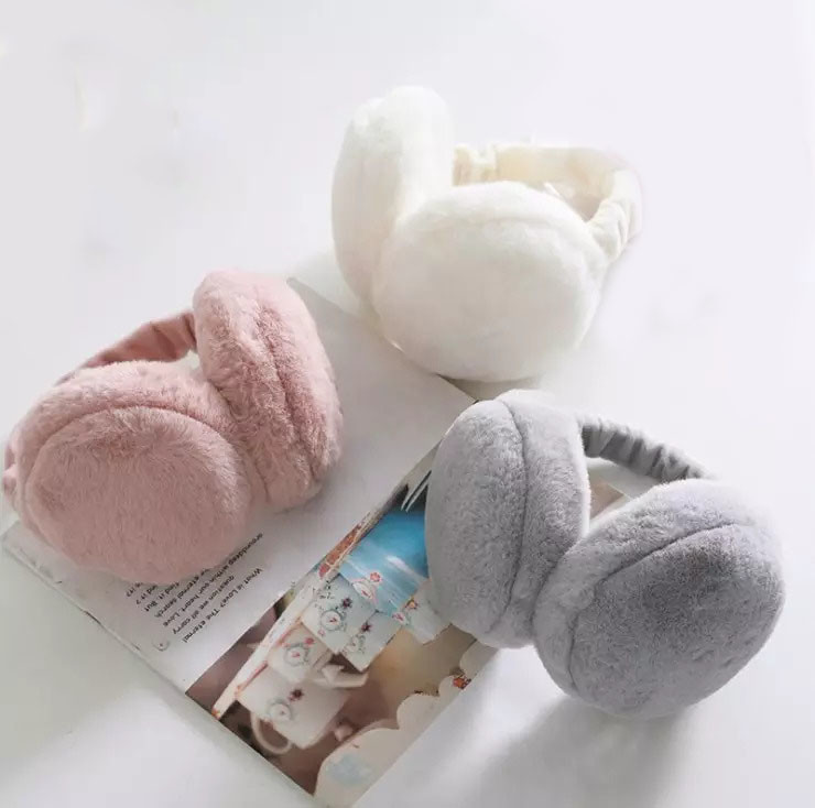 Foldable Rechargeable Heated Ear Warmers 65Degrees Temperature
