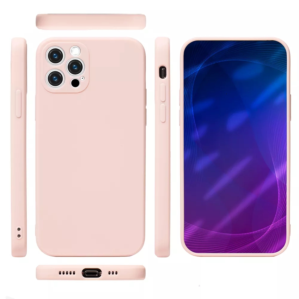 Mobile Phone Cases Frosted Rubber Shockproof Matte Soft Tpu Liquid Silicone Back Cover For Iphone 13 14 Pro Max