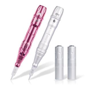 China Silver Pink Wireless Permanent Makeup Machine With 2 Battery Private wholesale