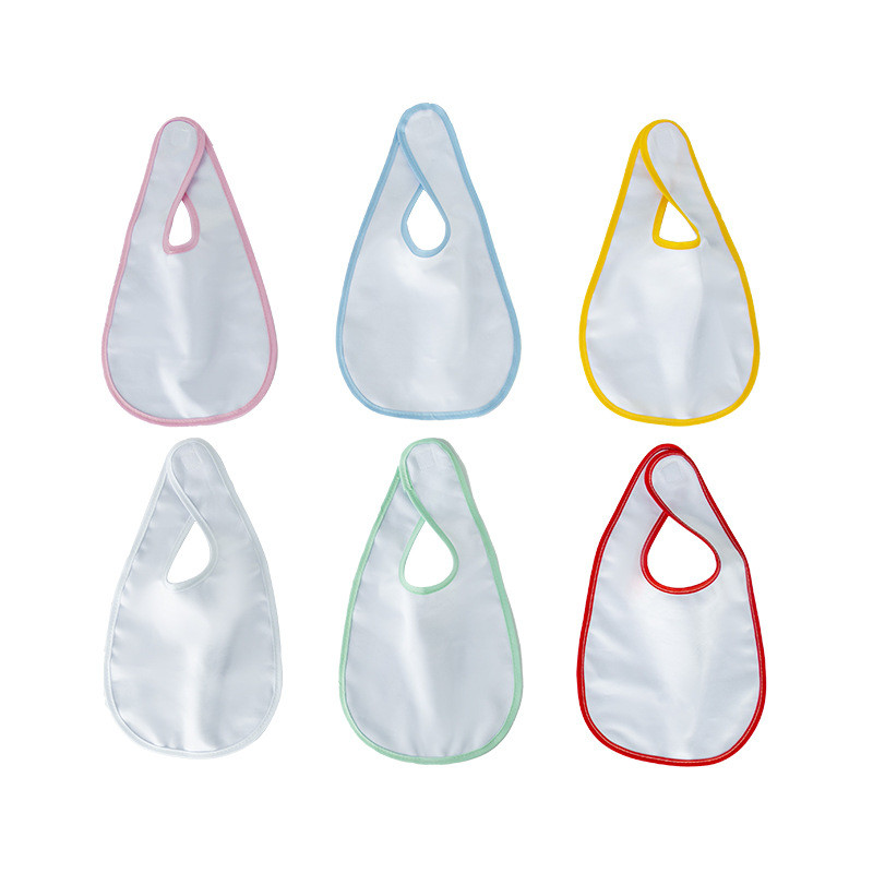 Sublimation Baby Bib With Velcro For DIY Personalized Sublimation Photo Printing