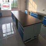 Chemistry Lab Workbench Wood Laboratory Bench With Steel Frame Chemical