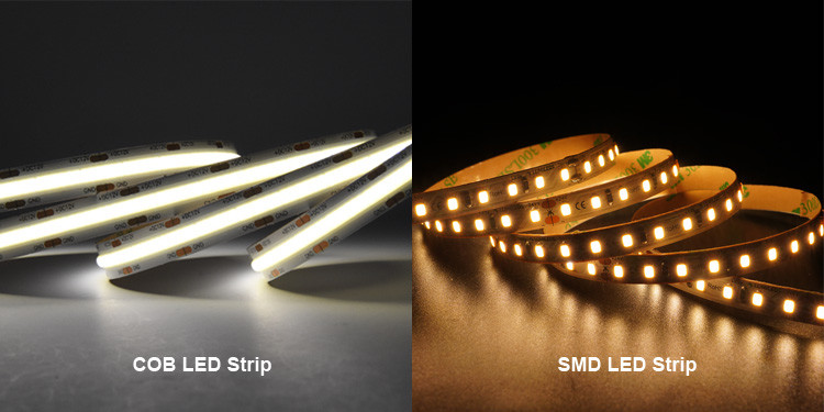 CE RoHS UL Color Changing WiFi 5 M IP20 IP67 Waterproof 896 Chips COB RGBW LED Strip 24V