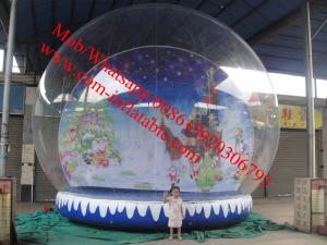 China christmas photo snow globe outdoor snow globe inflatable decorations wholesale