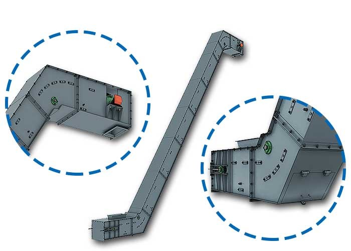 Transmission Enclosed Belt Conveyor , Incline Conveyor Systems Vertical Product Transport