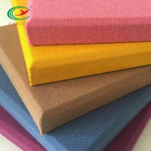 China Flavorless Cloth Fabric Wrapped Acoustical Wall Panels Harmless Multiscene wholesale