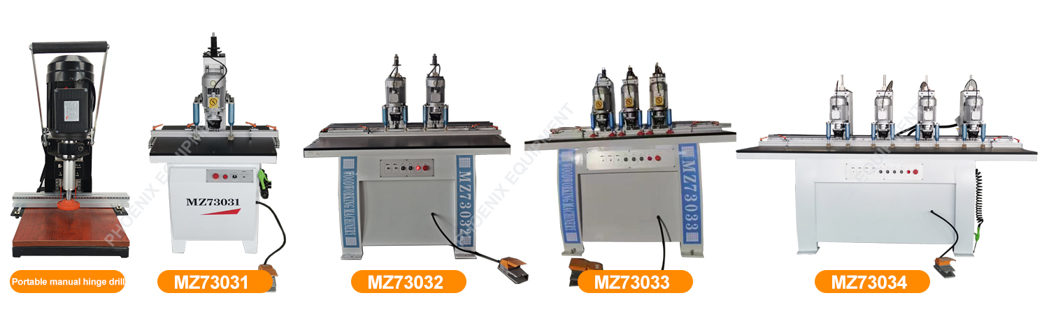 Wood Vertical Drill Machine for Single Head Hinge Hole Drilling Max Drilling Depth 60mm