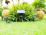 3*5w led outdoor waterproof landscaping ground smartyard triple lampheads solar