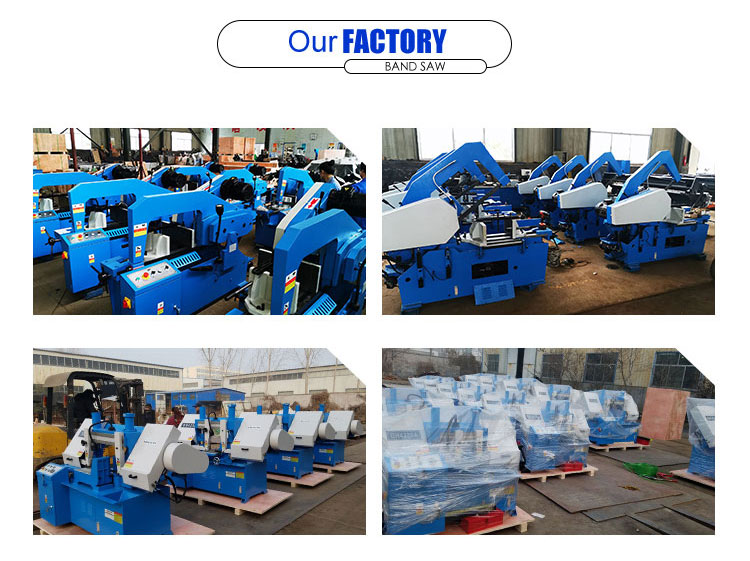 GZ4250 CNC Horizontal Metal Band Saw Machine Auto Bar Feeder Design 5.5kw
