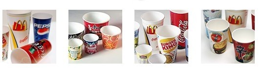 Automatic Cutting and Punching Food Grade PE Coated Paper Cup Fan Sheet for Coffee/Juice
