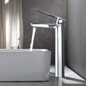 China Brass Vessel Single Hole Single Handle Basin Mixer Tap in Chrome wholesale