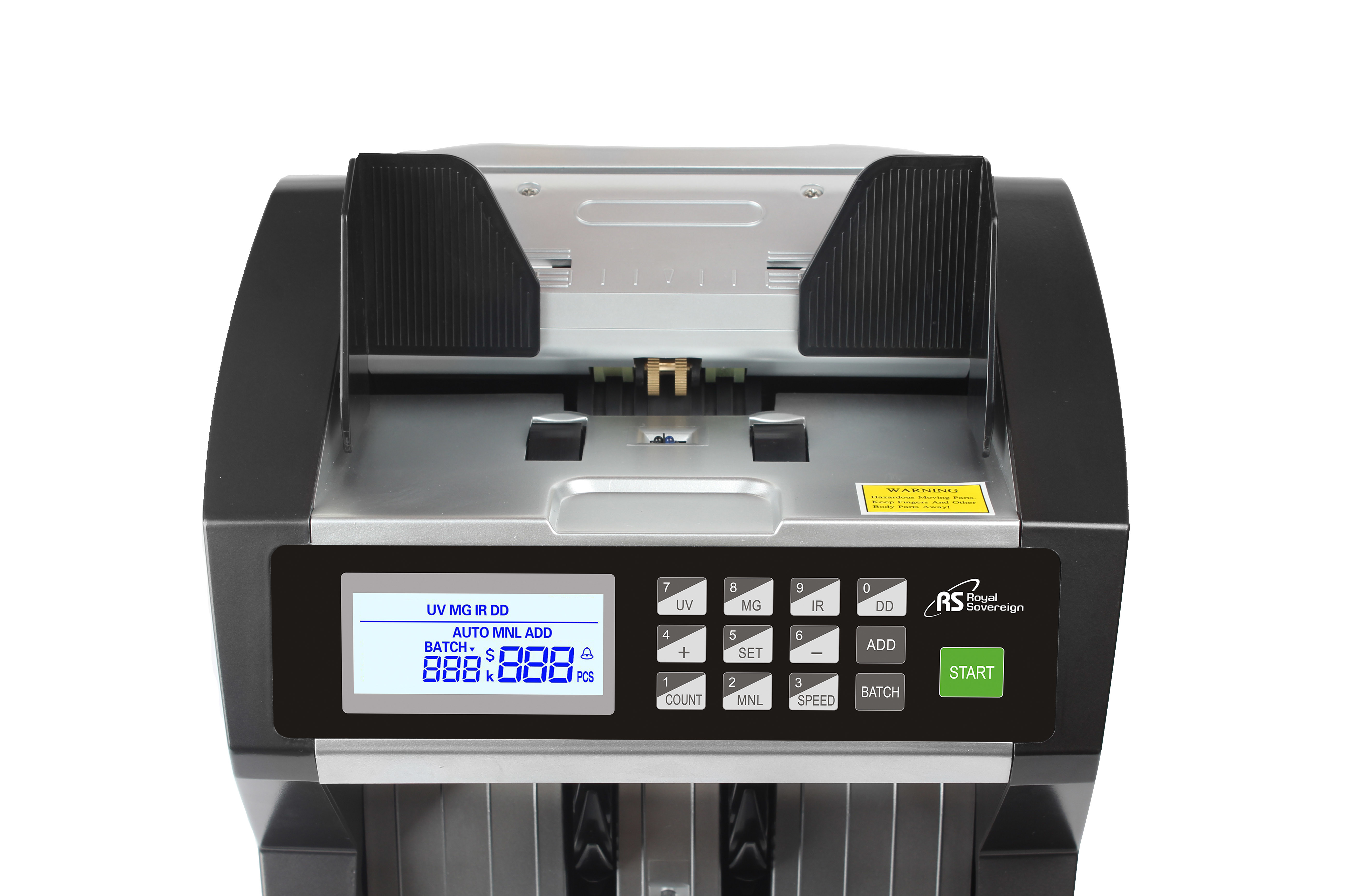 FRONT LOADING COUNTING MACHINE with UV+MG DETECTION heavy-duty banknote counter