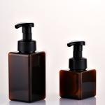 500ml PET square cosmetic packaging shampoo plastic bottle