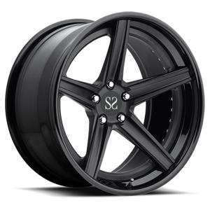 China Gloss Black 120.65mm PCD 19 inch alloy rims For Lexus IS 5x114.3 Forged Monoblock wholesale