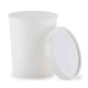 China Disposable PLA Coated Degradable 44oz Disposable Paper Soup Bowls wholesale
