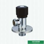Luxury Bathroom Accessories Wall Mounted Black Polish Brass Water Angle Valve