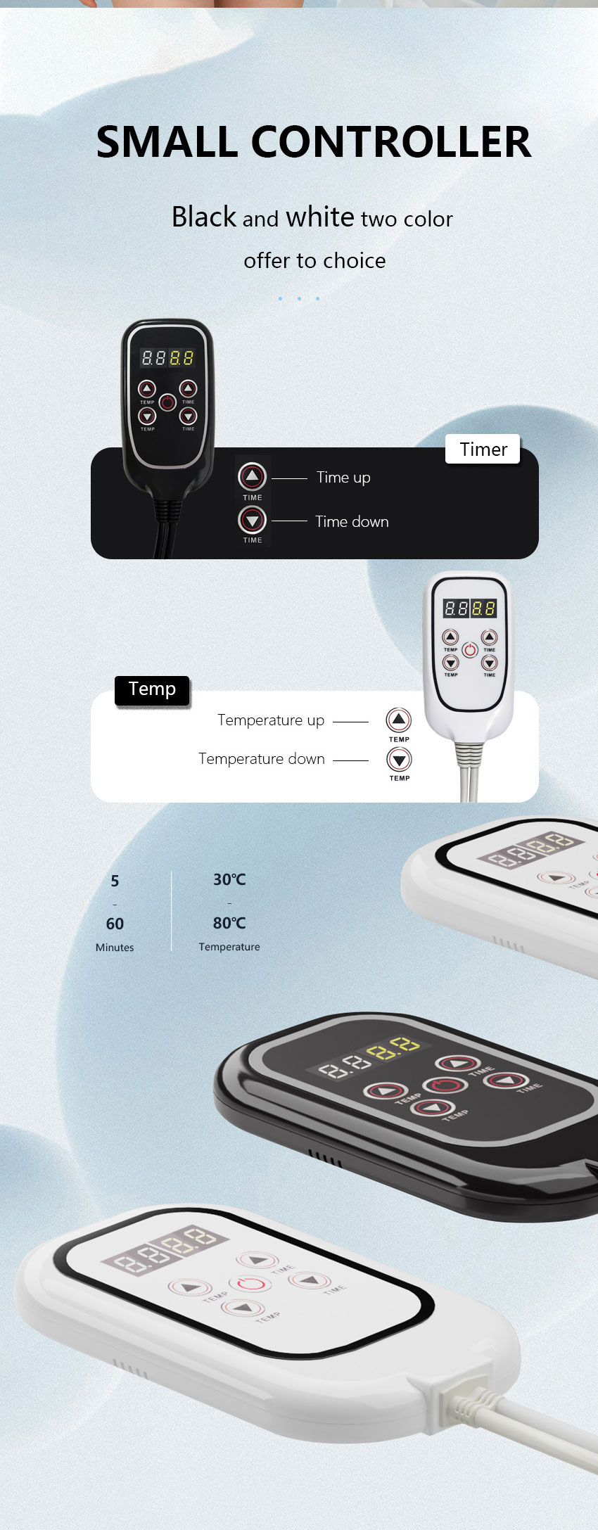 Carbon Fiber Heating Wire Handheld Infrared Neck And Shoulder Heating Pad PEMF Therapy