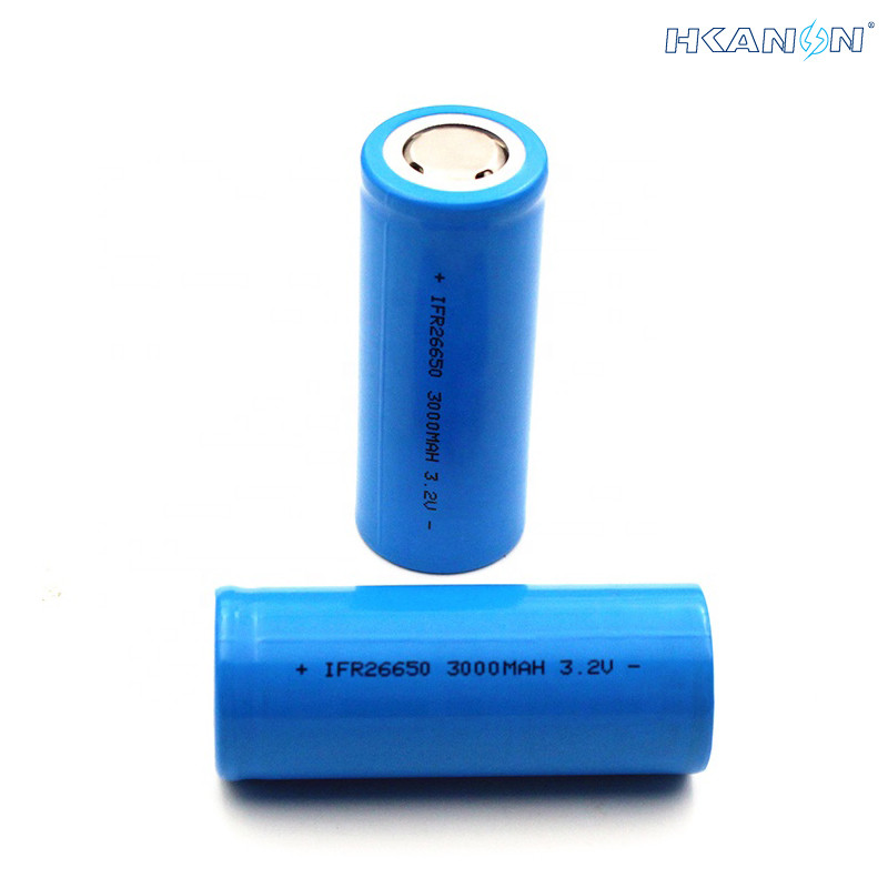 Cylindrical Lithium Ion ifr Cell 3Ah LiFePO4 26650 Rechargeable Battery 3.2V 3000mAh
