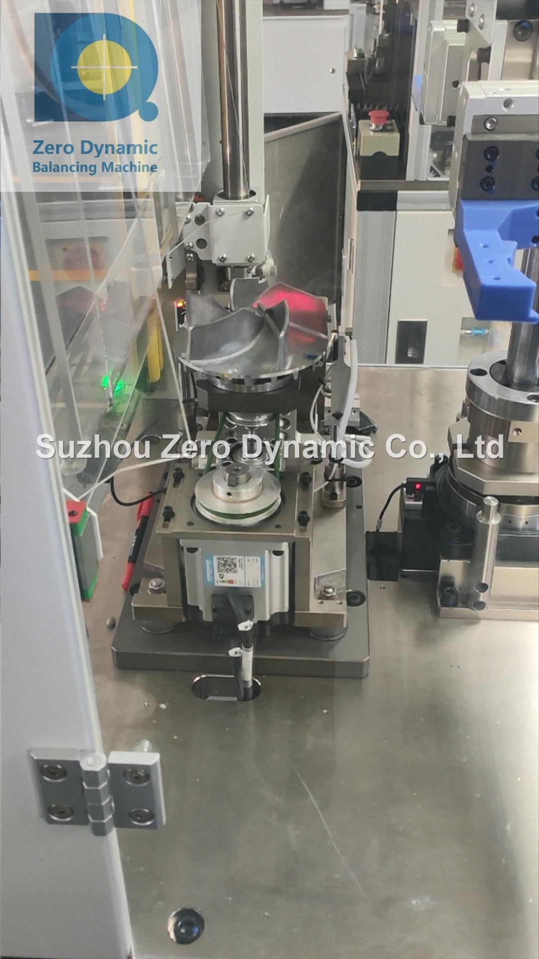 Power Tool Impeller Automatic Balancing Machine Two Station Vertical Water Pump Impeller Balancer