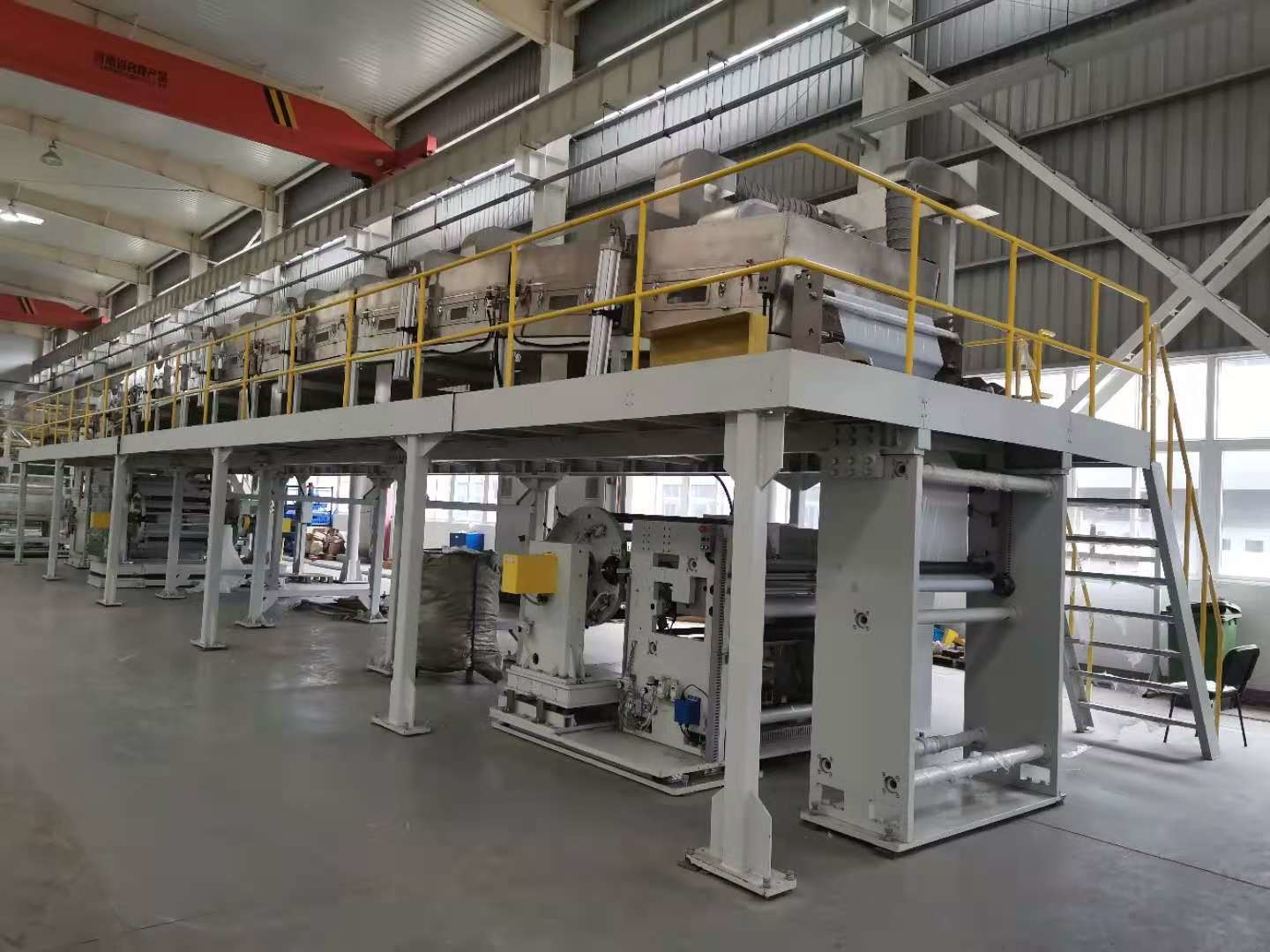 RAL7035 Aluminum Foil 1400mm Web Coating Machinery , Roll To Roll Coating Machine