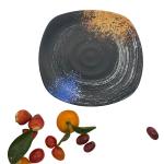 10.8'' Restaurant Square Melamine Dinner Plates Dinnerware Galaxy Pattern