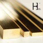 Golden Fade Resistant Square Brass Flat Bars SGS Certification