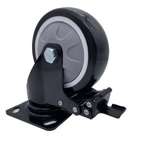 China 6 Inch Polyurethane Locking Swivel Caster Wheels wholesale