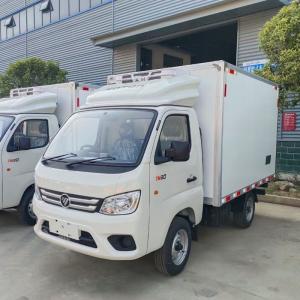 China 1-2 Tons Right Hand Drive FOTON Trucks Mini Freezer Box Truck wholesale