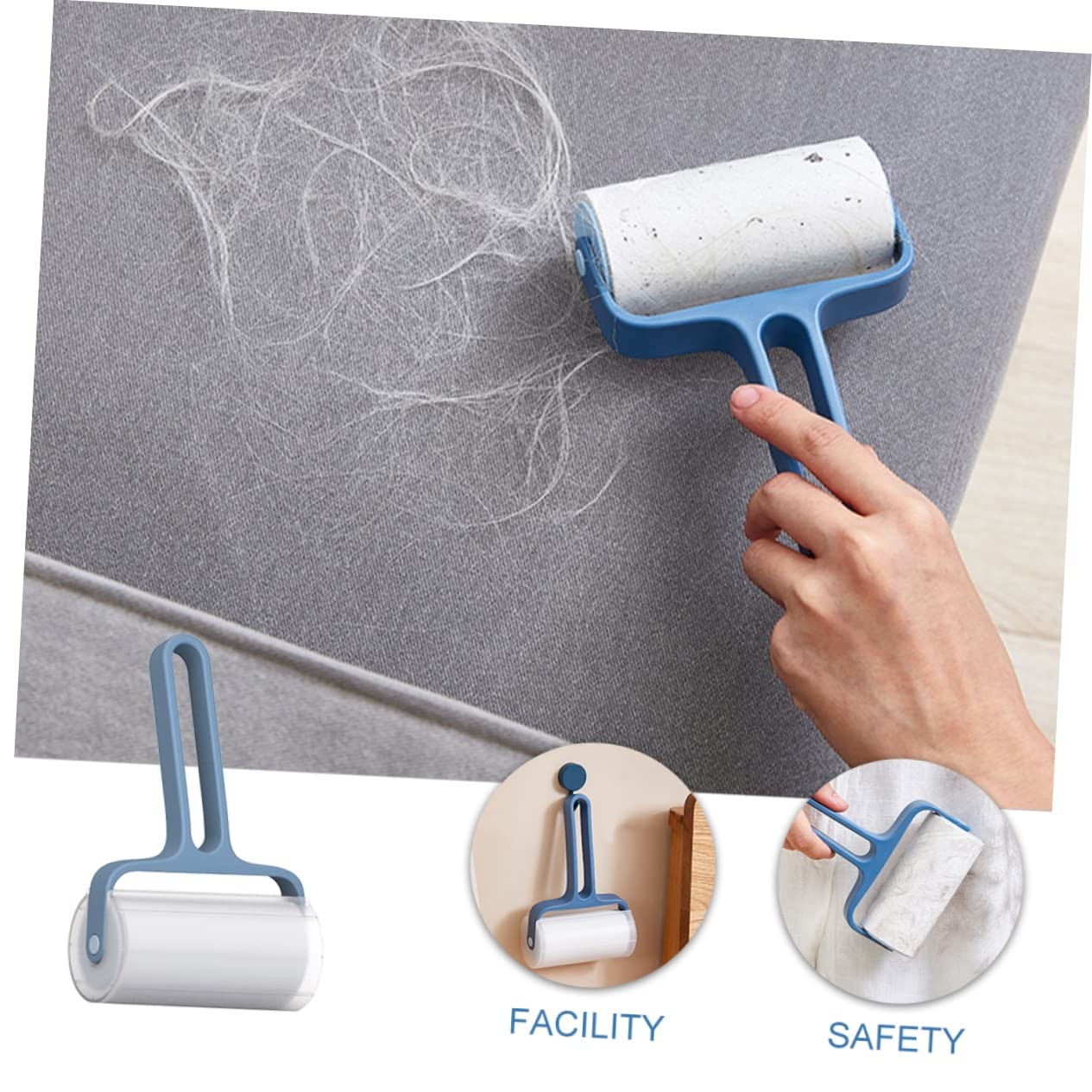 Multifunctional Portable Lint Remover Roller Hair Sticky Lint Roller 140g