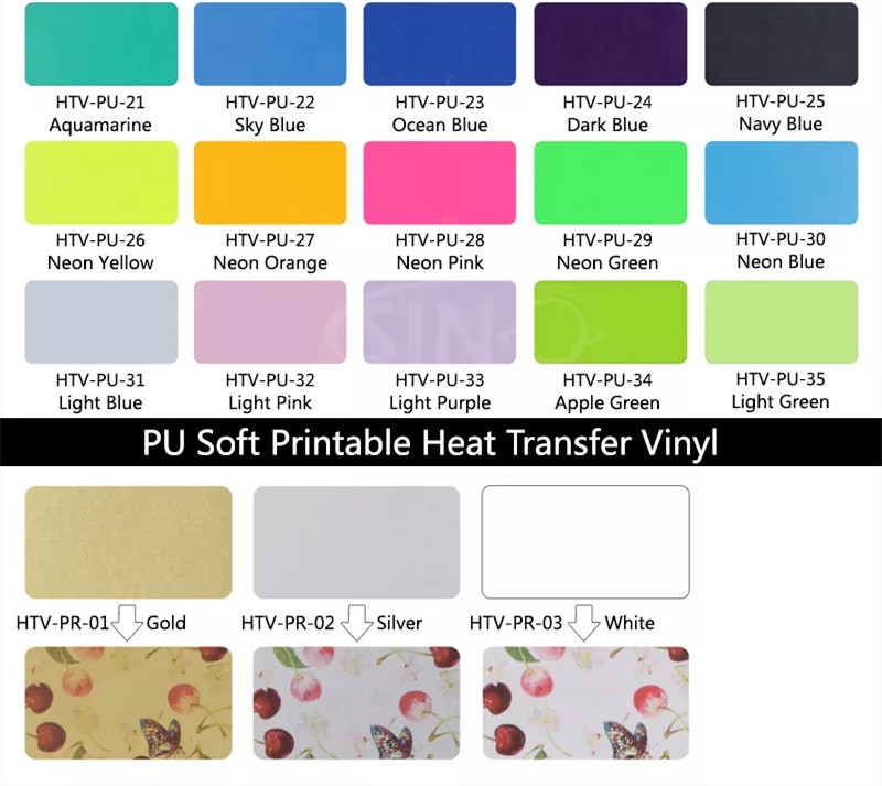 Flexible Deco Metallic Reflective Heat Transfer Film HTV For Fabrics