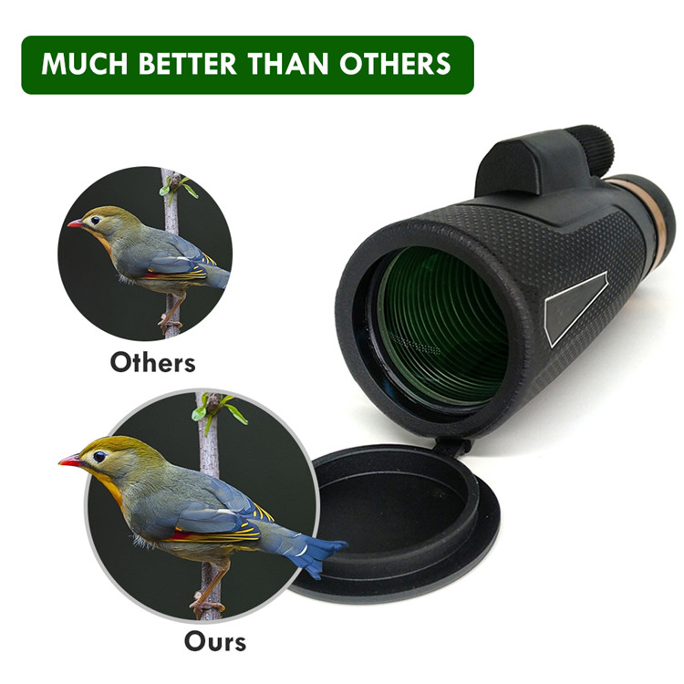 12x50 bak4 High Definition Monocular Telescope For Sale 40X60