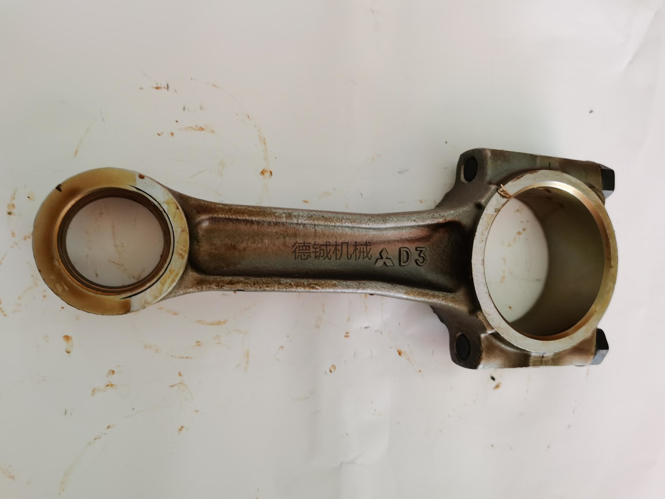 Black Engine Connecting Rod Mitsubish 6D34 Con Rod Connecting Rod With Piston