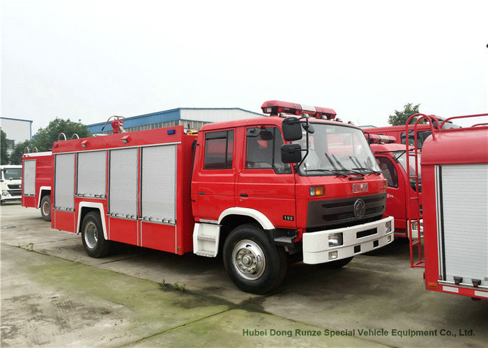 DFAC Water Fire Truck With Water Tank 6000 Liters 4x2 / 4x4 Off Road For Fire Fighting