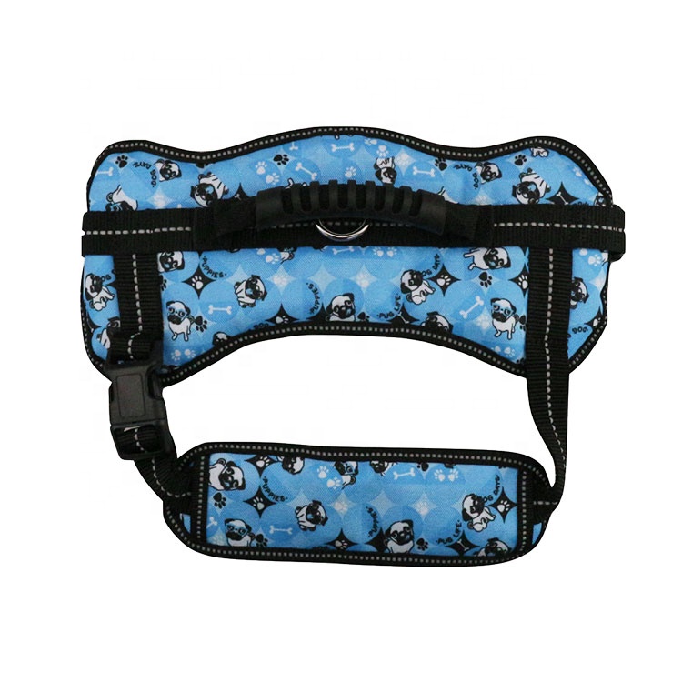 Adjustable Size Pet Vest Harness Mesh Design Leather Dog Harness