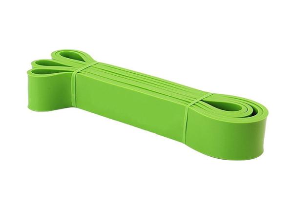 Customized Fitness Exercise Equipment , Green Latex Pull Up Assist Band