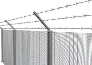 China Airport 358 Anti Climb Security Fence 76.2*12.7mm Opening Powder Coated wholesale