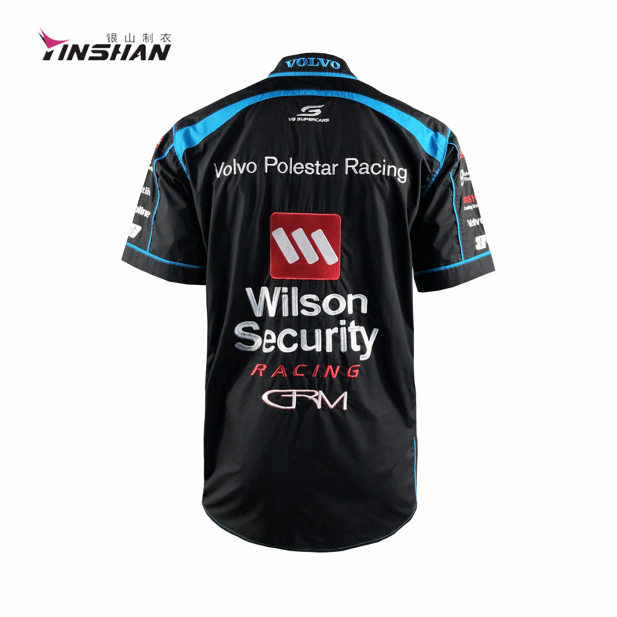 Motorcycle Racing F1 Sport Wear Custom Logo Team Shirt with Customized Printing Methods
