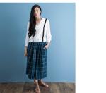 cotton blue & white gingham dress fashionable n casual