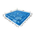 100% Recycled Lightweight Plastic Pallet HDPE 1080mm×1080mm×125mm