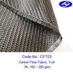 2x2 Twill Carbon Fiber Fabric / 240GSM Carbon Fiber Cloth Fabric 3K For Car