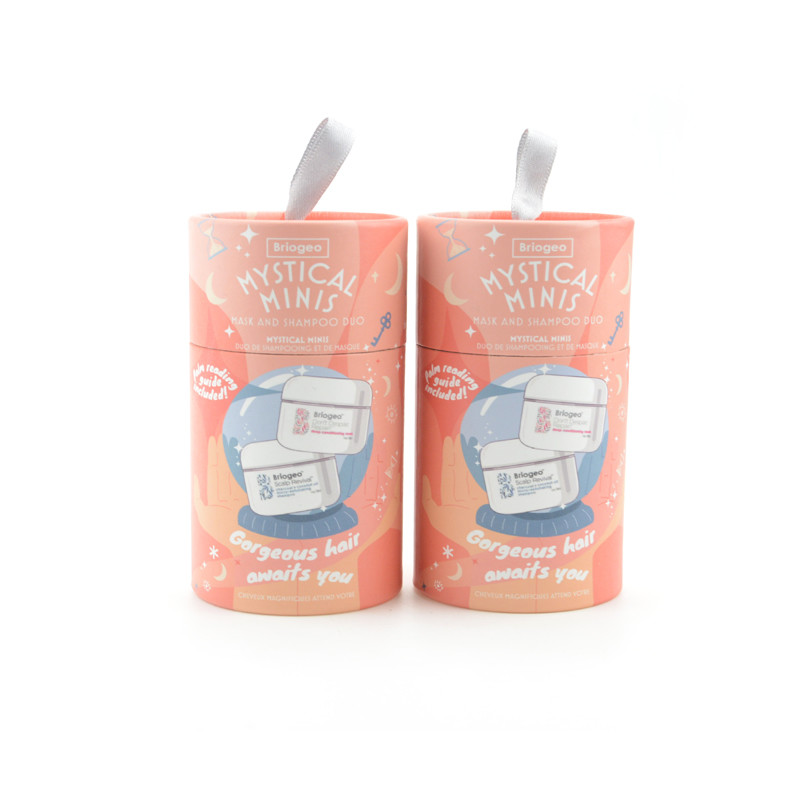 CMYK Cardboard Paper Tube Cosmetic Packaging Shampoo Round Tube ODM Available
