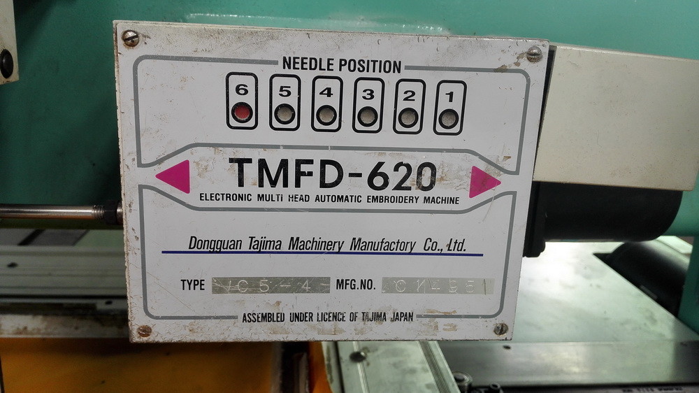 Refurbished Tajima Embroidery Machine TMFD-620