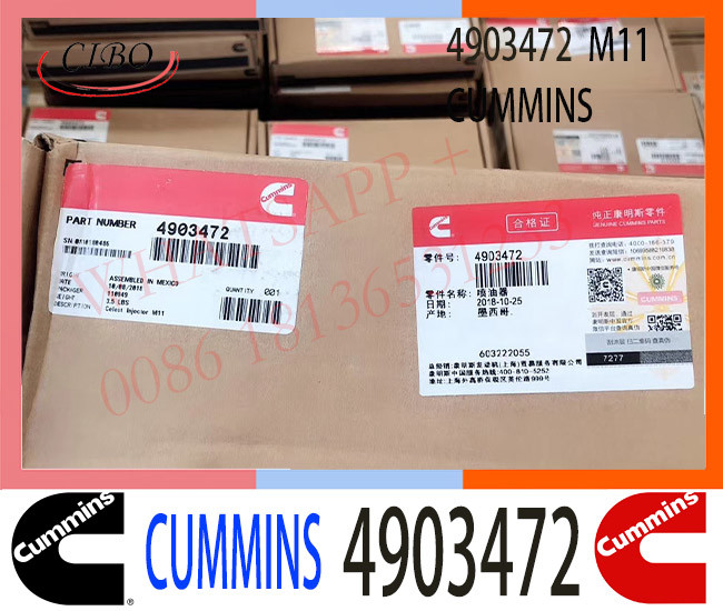 1 Year Warranty 4903472 QSM11 CUMMINS Fuel Injector
